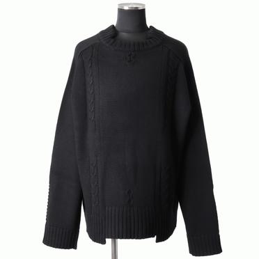 Low Gauge Knit Pullover　BLACK No.1