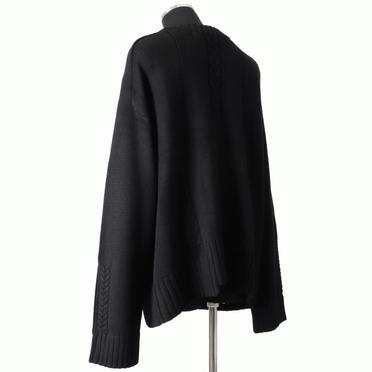 Low Gauge Knit Pullover　BLACK No.4