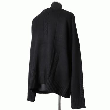 Low Gauge Knit Pullover　BLACK No.6