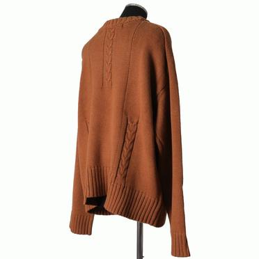 Low Gauge Knit Pullover　BROWN No.6