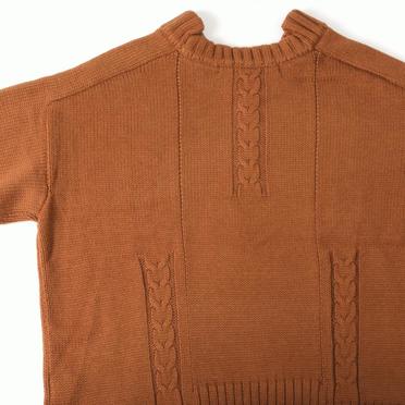 Low Gauge Knit Pullover　BROWN No.10