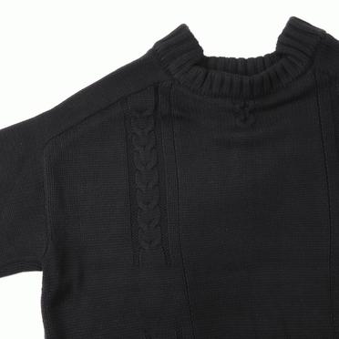 Low Gauge Knit Pullover　BLACK No.7