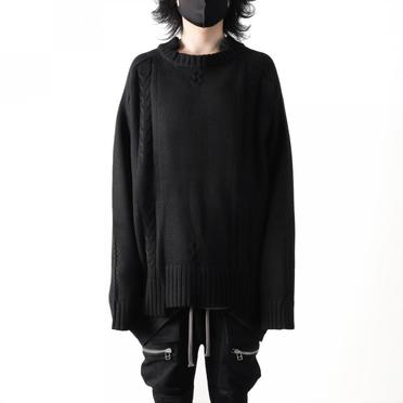 Low Gauge Knit Pullover　BLACK No.13