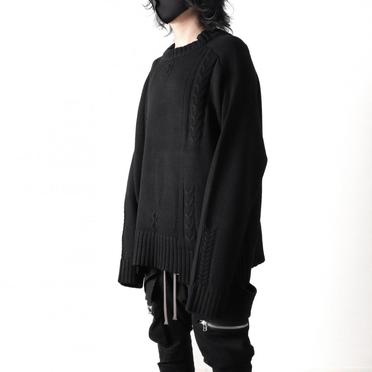 Low Gauge Knit Pullover　BLACK No.14