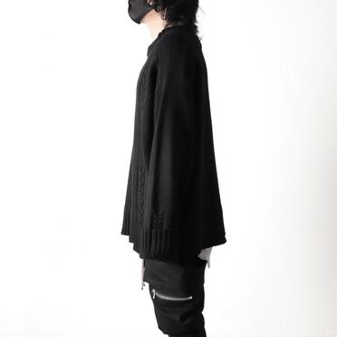 Low Gauge Knit Pullover　BLACK No.15