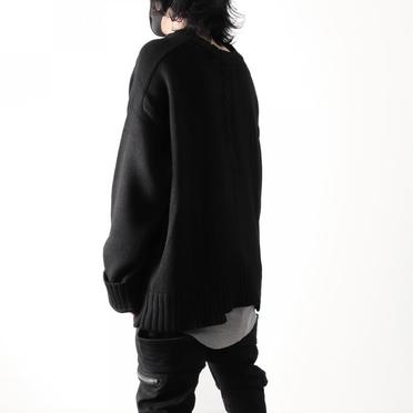 Low Gauge Knit Pullover　BLACK No.16