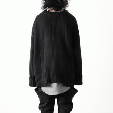 Low Gauge Knit Pullover　BLACK No.17