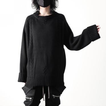 Low Gauge Knit Pullover　BLACK No.20