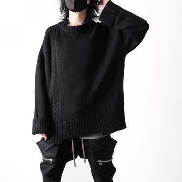 Low Gauge Knit Pullover　BLACK No.22