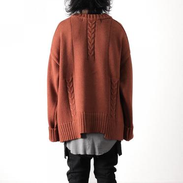 Low Gauge Knit Pullover　BROWN No.17