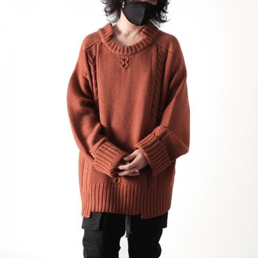 Low Gauge Knit Pullover　BROWN No.19