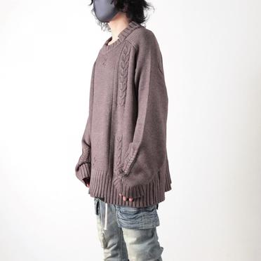 Low Gauge Knit Pullover　GREY No.14