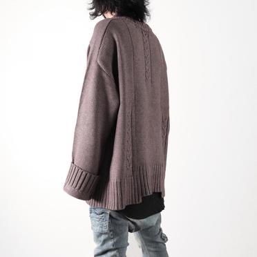 Low Gauge Knit Pullover　GREY No.16