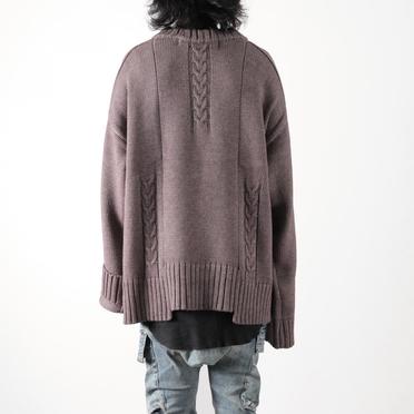 Low Gauge Knit Pullover　GREY No.17