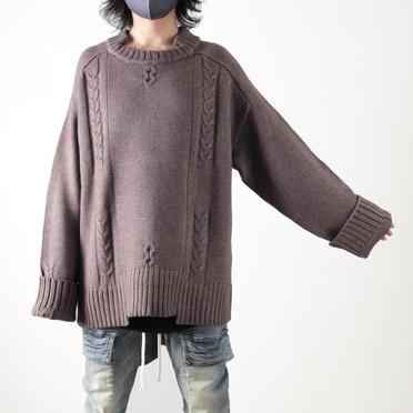 Low Gauge Knit Pullover　GREY No.19