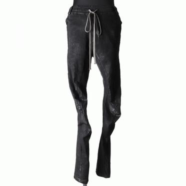 Coated Anatomical Fitted Long Pants　BLACK No.1