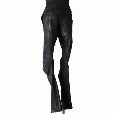 Coated Anatomical Fitted Long Pants　BLACK No.4