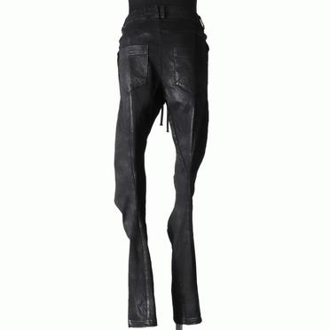 Coated Anatomical Fitted Long Pants　BLACK No.5