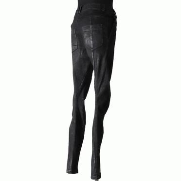 Coated Anatomical Fitted Long Pants　BLACK No.6