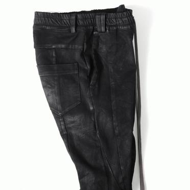 Coated Anatomical Fitted Long Pants　BLACK No.8