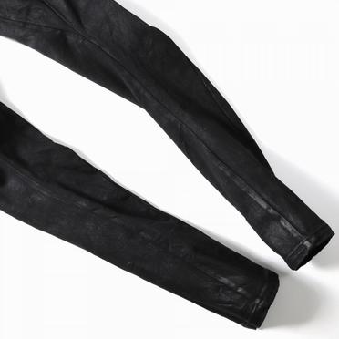 Coated Anatomical Fitted Long Pants　BLACK No.12
