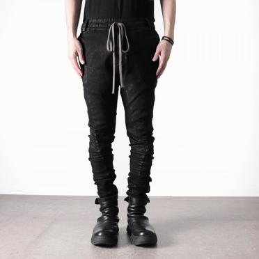 Coated Anatomical Fitted Long Pants　BLACK No.15