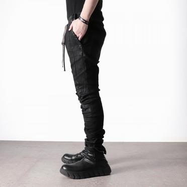Coated Anatomical Fitted Long Pants　BLACK No.17