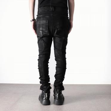 Coated Anatomical Fitted Long Pants　BLACK No.19