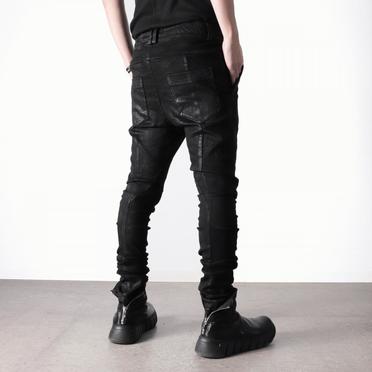 Coated Anatomical Fitted Long Pants　BLACK No.20