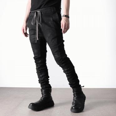 Coated Anatomical Fitted Long Pants　BLACK No.22