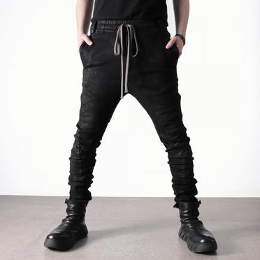 Coated Anatomical Fitted Long Pants　BLACK No.23