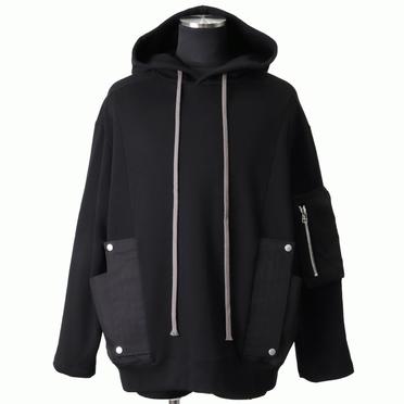 Combi Hoodie Pullover　BLACK No.1