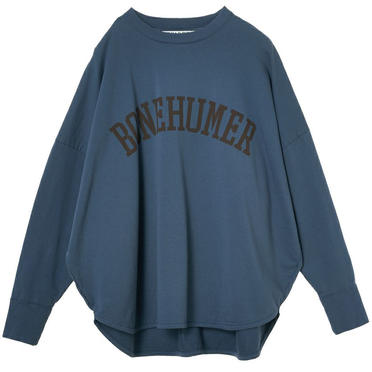 [SALE] 30%OFF　MICA&DEAL "BONEHUMER"ロゴハイゲージ裏毛プルオーバー　BLUE No.1