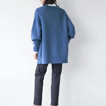 [SALE] 30%OFF　MICA&DEAL アルパカVネックロングカーディガン　BLUE No.7