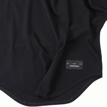 807CUM1 RIPPLE LS TUCK T-SHIRT　BLACK No.9