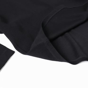 807CUM1 RIPPLE LS TUCK T-SHIRT　BLACK No.10