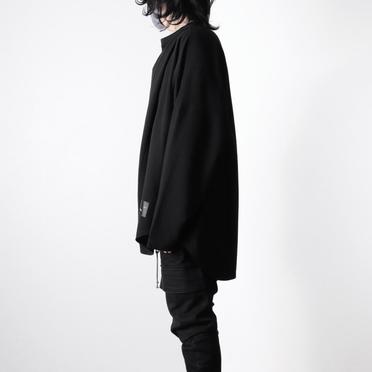 807CUM1 RIPPLE LS TUCK T-SHIRT　BLACK No.15