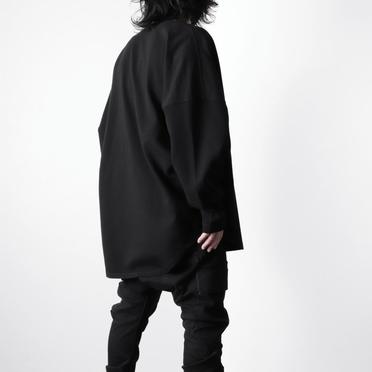 807CUM1 RIPPLE LS TUCK T-SHIRT　BLACK No.19