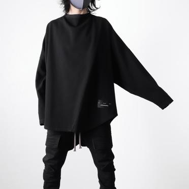 807CUM1 RIPPLE LS TUCK T-SHIRT　BLACK No.20