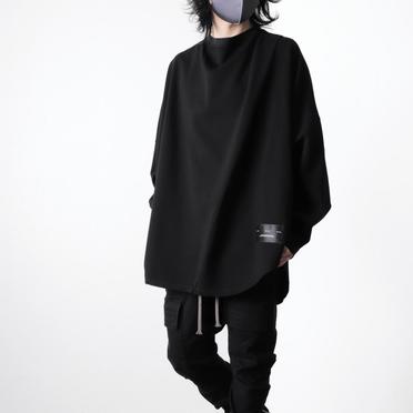 807CUM1 RIPPLE LS TUCK T-SHIRT　BLACK No.21