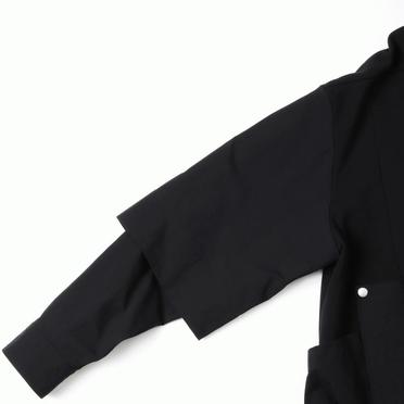 Combi Layered Zip Hoodie　BLACK No.10