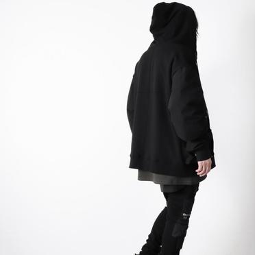 Combi Layered Zip Hoodie　BLACK No.26