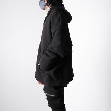 Fleece Dolman Hoodie　BLACK No.17