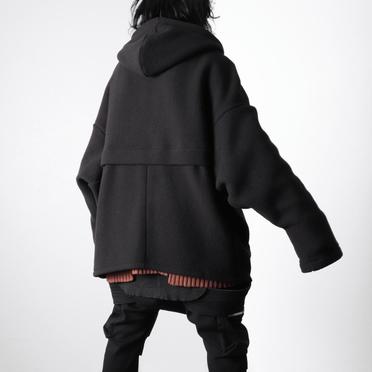 Fleece Dolman Hoodie　BLACK No.20