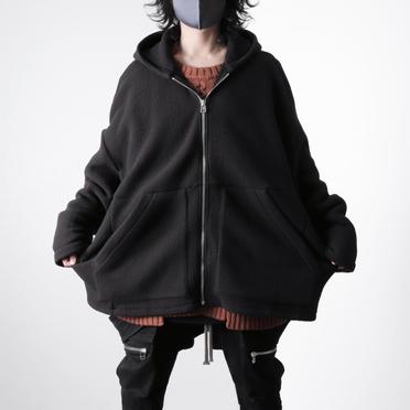 Fleece Dolman Hoodie　BLACK No.21