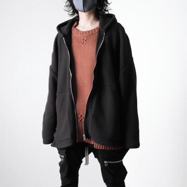 Fleece Dolman Hoodie　BLACK No.22