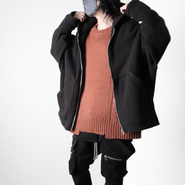 Fleece Dolman Hoodie　BLACK No.25