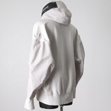 DAMAGED COMBO HOODIE　PLASTER No.4