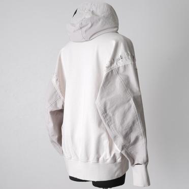 DAMAGED COMBO HOODIE　PLASTER No.6