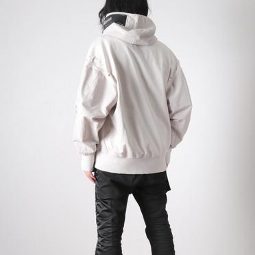 DAMAGED COMBO HOODIE　PLASTER No.20